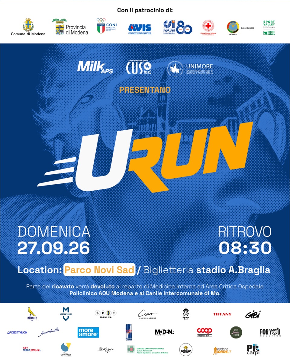 U-RUN – volantino fronte
